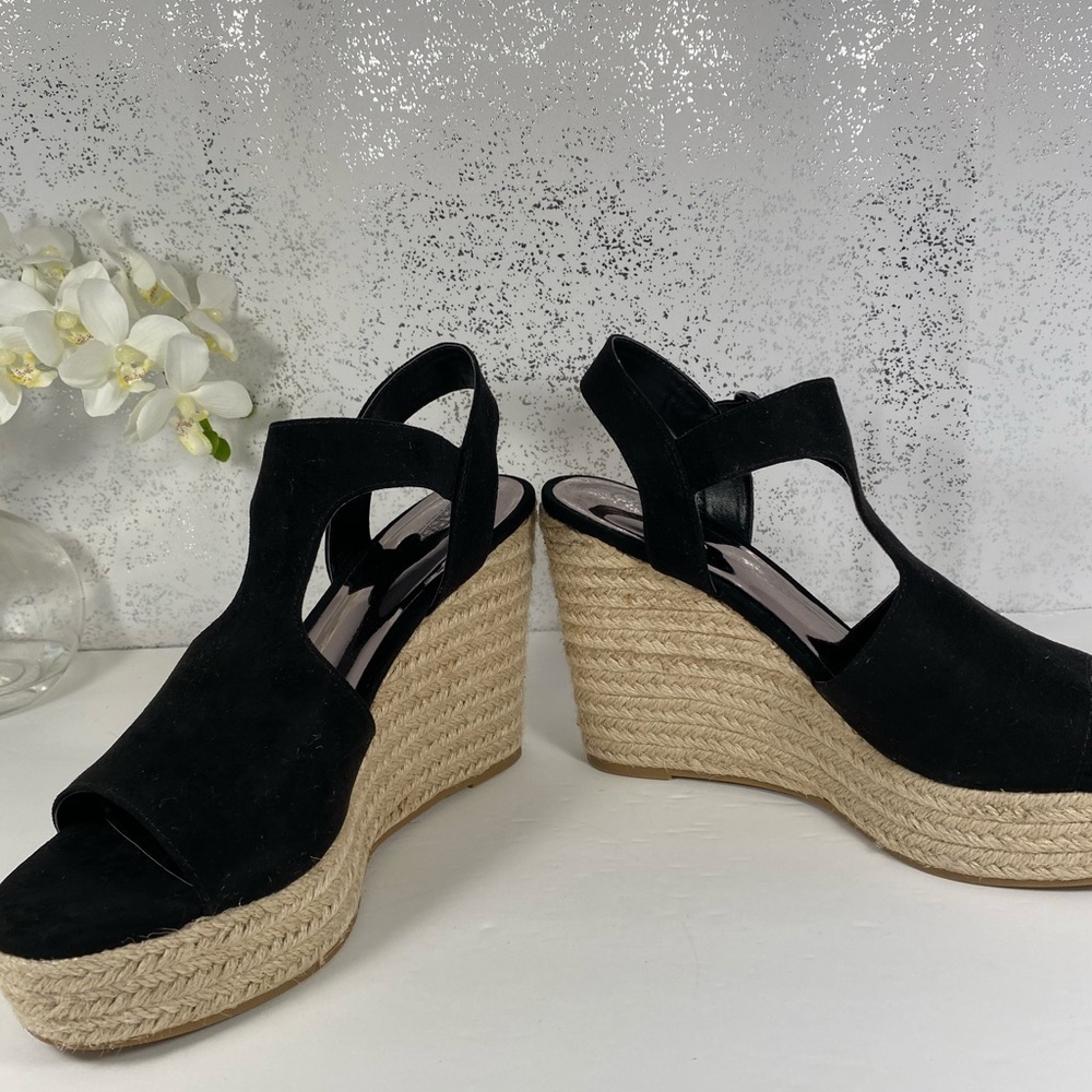 🆕Carlos by Carlos Santana Black Wedge Shoe - 8.5 - Picture 6 of 13